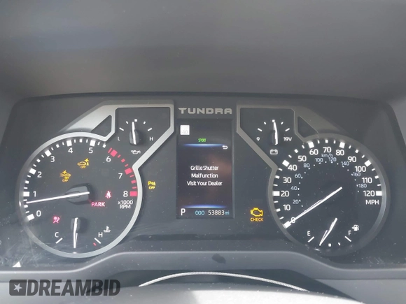 2022 Toyota Tundra SR5 with VIN 5TFLA5AB3NX017848, listed as a IAAI auction lot 42429134 with 53,883 mi miles and . Bid and sale history available at DreamBid. Image 7.
