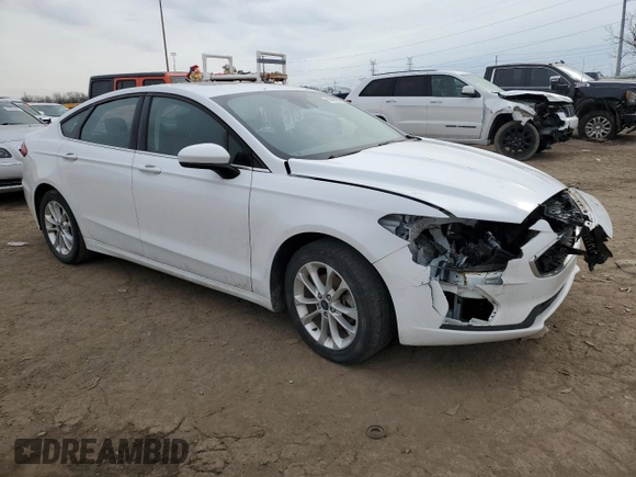 2020 Ford Fusion SE with VIN 3FA6P0HD3LR250467, listed as a Copart auction lot 43949205 with 50,592 mi miles and Salvage Title. Bid and sale history available at carsss.com. Image 4.