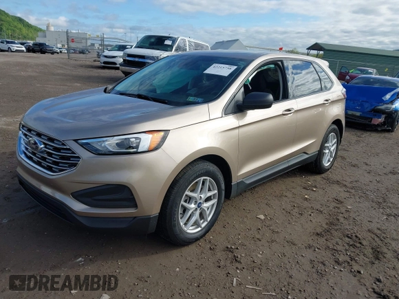 2021 Ford Edge SE with VIN 2FMPK4G90MBA19667, listed as a IAAI auction lot 42215758 with 27,496 mi miles and . Bid and sale history available at DreamBid. Image 17.
