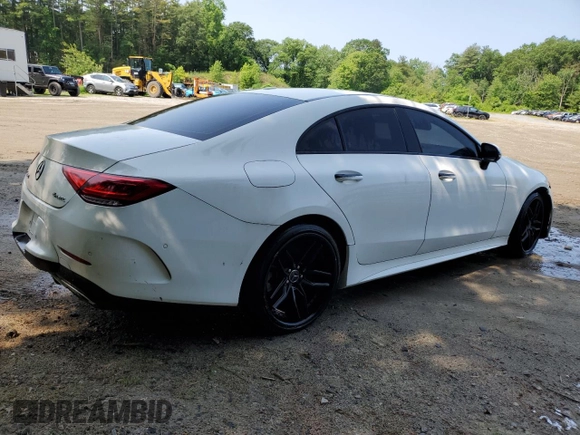 2019 Mercedes-Benz CLS 450 with VIN WDD2J5KB9KA028139, listed as a Copart auction lot 60033935 with 71,341 mi miles and Clean title. Bid and sale history available at DreamBid. Image 3.