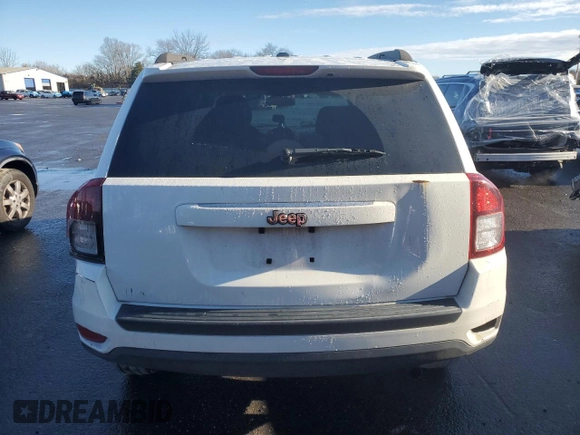 2017 Jeep Compass Sport SE with VIN 1C4NJCBA5HD124764, listed as a Copart auction lot 86616914 with 148,234 mi miles and Salvage title. Bid and sale history available at DreamBid. Image 6.