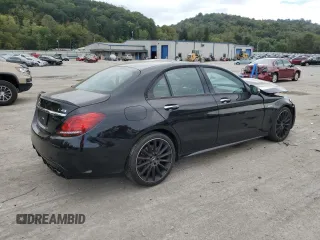 2021 Mercedes-Benz C 43 AMG with VIN W1KWF6EB3MR605899, listed as a Copart auction lot 71687604 with 39,876 mi miles and Salvage title. Bid and sale history available at DreamBid. Image 3.