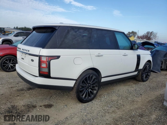 2015 Land Rover Range Rover Autobiography z VIN SALGV2TFXFA234167, wystawiony jako Copart lot #83115734 z przebiegiem 78 052 mil mil oraz Szkoda całkowita • Salvage title. Historia ofert i sprzedaży dostępna na DreamBid. Obrazek 3.