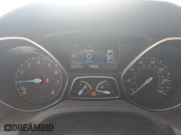 2018 Ford Focus SE with VIN 1FADP3FE0JL202442, listed as a Copart auction lot 53468725 with 106,119 mi miles and Salvage title. Bid and sale history available at DreamBid. Image 9.