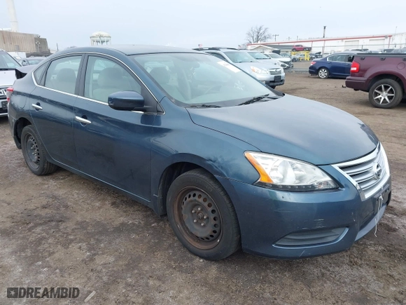 2014 Nissan Sentra SV with VIN 3N1AB7AP2EY305860, listed as a IAAI auction lot 41281860 with 123,412 mi miles. Bid and sale history available at carsss.com. Image 1.