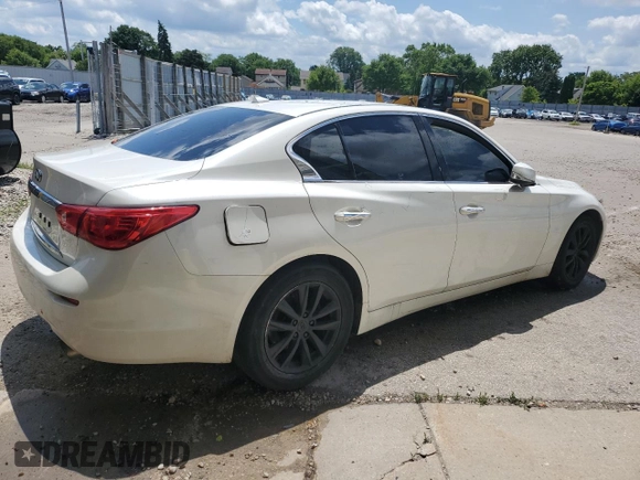 2017 Infiniti Q50 Premium with VIN JN1EV7AR1HM833083, listed as a Copart auction lot 58192595 with 140,939 mi miles and Clean title. Bid and sale history available at DreamBid. Image 3.