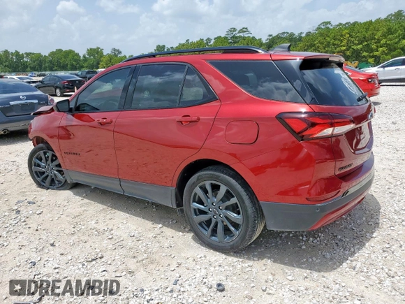 2023 Chevrolet Equinox RS with VIN 3GNAXMEG9PS150163, listed as a Copart auction lot 62826605 with 31,903 mi miles and Salvage title. Bid and sale history available at DreamBid. Image 2.