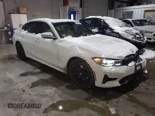 2019 BMW 3 Series 330i xDrive with VIN WBA5R7C59KAJ81850, listed as a Copart auction lot 88526315 with 64,770 mi miles and Salvage title. Bid and sale history available at DreamBid. Image 4.