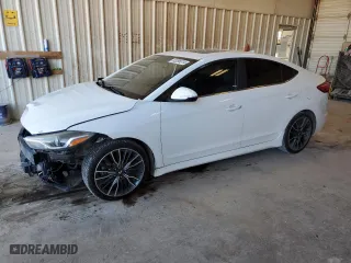 2018 Hyundai Elantra Sport with VIN KMHD04LB0JU546566, listed as a Copart auction lot 82096514 with 97,050 mi miles and Salvage Title. Bid and sale history available at carsss.com. Image 1.