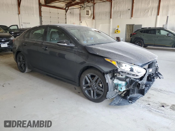 2020 Kia Forte GT-Line with VIN 3KPF34AD2LE156837, listed as a Copart auction lot 48761935 with 43,706 mi miles and Salvage Title. Bid and sale history available at DreamBid. Image 4.