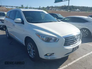 2014 Infiniti QX60 with VIN 5N1AL0MN1EC548883, listed as a IAAI auction lot 41965454 with 119,324 mi miles. Bid and sale history available at carsss.com. Image 1.