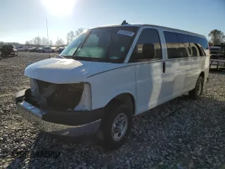 2018 Chevrolet Express Passenger LT with VIN 1GAZGPFG3J1253205, listed as a Copart auction lot 87235434 with Not provided miles and Salvage title. Bid and sale history available at DreamBid. Image 2.
