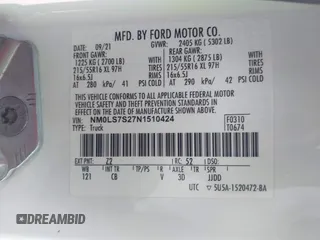 2022 Ford Transit Connect XL with VIN NM0LS7S27N1510424, listed as a IAAI auction lot 42343703 with 149,355 mi miles and . Bid and sale history available at DreamBid. Image 9.