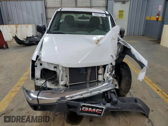 2006 GMC Canyon Work Truck with VIN 1GTCS148268248628, listed as a Copart auction lot 75237754 with 0 mi miles and Salvage Title. Bid and sale history available at carsss.com. Image 5.