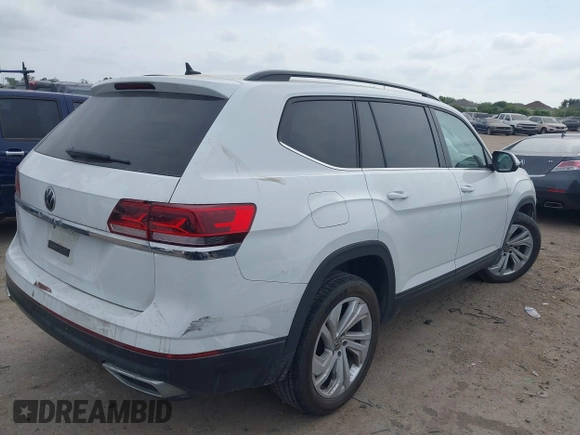 2021 Volkswagen Atlas SE with VIN 1V2WR2CA3MC570349, listed as a IAAI auction lot 42065993 with 83,362 mi miles and . Bid and sale history available at DreamBid. Image 4.