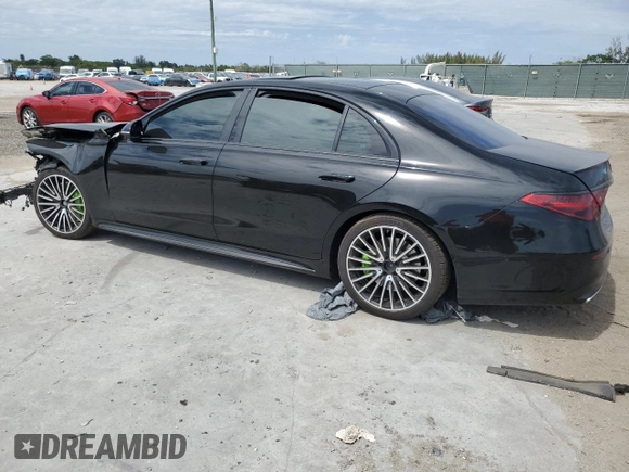 2023 Mercedes-Benz S-Class S 500 with VIN W1K6G6DBXPA208546, listed as a Copart auction lot 49313765 with 64,292 mi miles and Non Repairable. Bid and sale history available at carsss.com. Image 2.