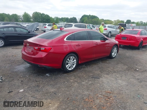 2016 Chevrolet Malibu LT with VIN 1G1ZE5ST8GF181748, listed as a IAAI auction lot 42052676 with Not Provided miles and . Bid and sale history available at DreamBid. Image 4.