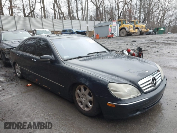 2001 Mercedes-Benz S-Class with VIN WDBNG75J31A212574, listed as a IAAI auction lot 41678906 with 109,716 mi miles. Bid and sale history available at carsss.com. Image 1.