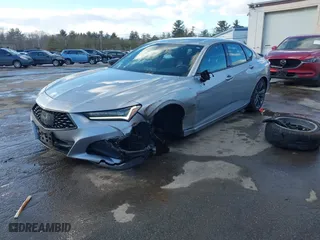 2021 Acura TLX w/A-Spec Package with VIN 19UUB6F5XMA012031, listed as a IAAI auction lot 41589121 with 44,471 mi miles. Bid and sale history available at carsss.com. Image 2.