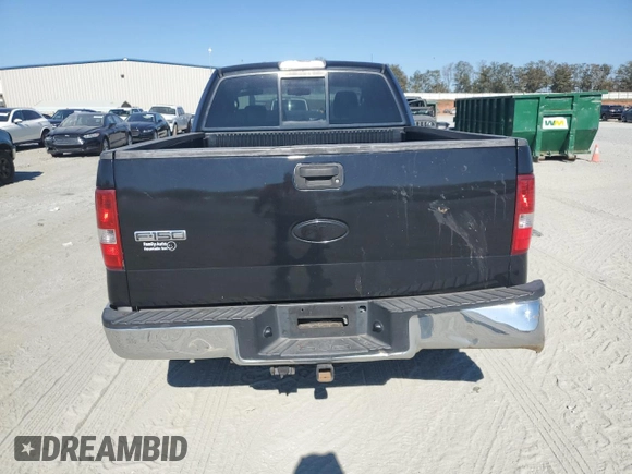 2006 Ford F-150 XLT with VIN 1FTPX14V76NB55467, listed as a Copart auction lot 76384134 with 195,850 mi miles and Salvage Title. Bid and sale history available at carsss.com. Image 6.