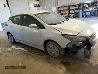 2022 Nissan LEAF S with VIN 1N4AZ1BV8NC563785, listed as a Copart auction lot 45876735 with 35,284 mi miles and Salvage Title. Bid and sale history available at DreamBid. Image 4.
