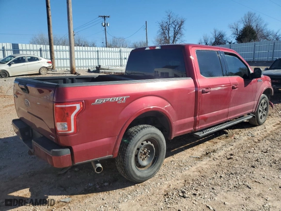 2015 Ford F-150 XLT w/HD Payload Pkg with VIN 1FTFW1EF3FFB02619, listed as a Copart auction lot 43573335 with 294,644 mi miles and Salvage Title. Bid and sale history available at carsss.com. Image 3.