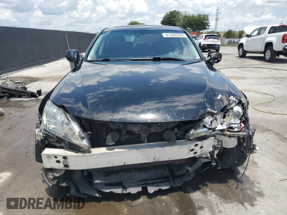 2008 Lexus IS 350 with VIN JTHBE262082013571, listed as a Copart auction lot 61582565 with 106,857 mi miles and Salvage title. Bid and sale history available at DreamBid. Image 5.