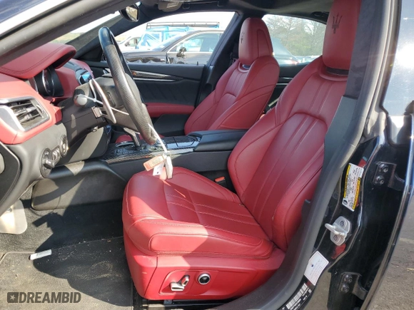 2022 Maserati Ghibli Modena Q4 with VIN ZAM57YTM7N1388954, listed as a Copart auction lot 70619264 with 24,909 mi miles and Salvage Title. Bid and sale history available at carsss.com. Image 7.