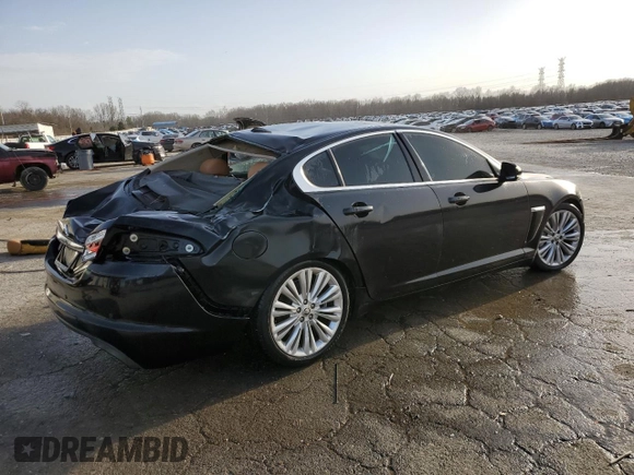 2012 Jaguar XF Portfolio with VIN SAJWA0HBXCLS24703, listed as a Copart auction lot 43380585 with 0 mi miles and Salvage Title. Bid and sale history available at carsss.com. Image 3.