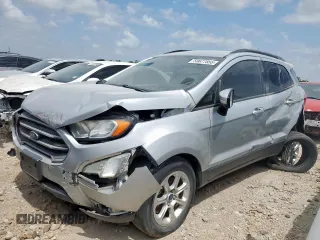 2020 Ford EcoSport SE z VIN MAJ3S2GE2LC361047, wystawiony jako Copart lot #59677855 z przebiegiem 98 325 mil mil oraz Czysty tytuł • Clean title. Historia ofert i sprzedaży dostępna na DreamBid. Obrazek 1.