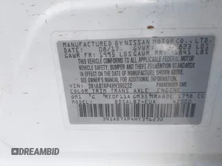 2017 Nissan Sentra SV с VIN 3N1AB7AP4HY396232, выставлен на аукционе IAAI как лот 42648811 с пробегом 158 505 миль миль и . История ставок и продаж доступна на DreamBid. Изображение 9.