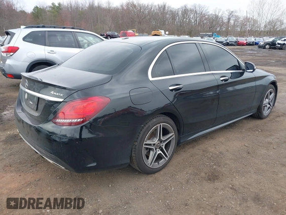 2020 Mercedes-Benz C 300 with VIN WDDWF8EB7LR549783, listed as a IAAI auction lot 41887063 with 83,443 mi miles and . Bid and sale history available at DreamBid. Image 4.