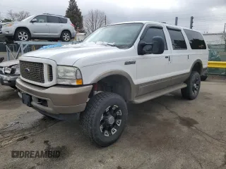 2003 Ford Excursion Eddie Bauer с VIN 1FMNU45S03EB44047, выставлен на аукционе Copart как лот 47495395 с пробегом 178 415 миль миль и Списание • Salvage title. История ставок и продаж доступна на DreamBid. Изображение 1.