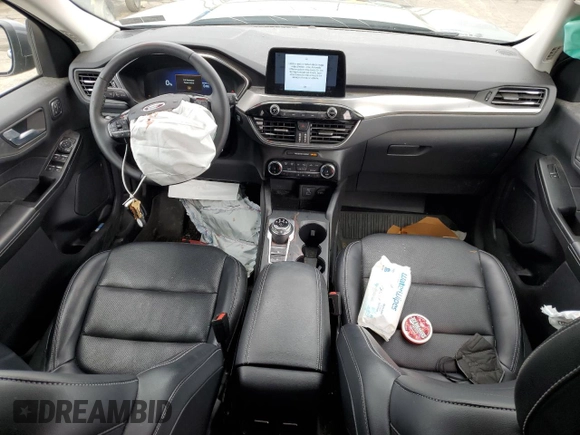2022 Ford Escape Titanium Plug-In Hybrid with VIN 1FMCU0LZ9NUA41010, listed as a Copart auction lot 52054455 with 45,323 mi miles and Salvage title. Bid and sale history available at DreamBid. Image 8.