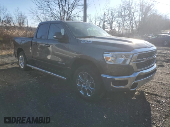 2021 Ram 1500 Big Horn with VIN 1C6SRFBT1MN831337, listed as a Copart auction lot 84891484 with 69,700 mi miles and Salvage Title. Bid and sale history available at carsss.com. Image 4.