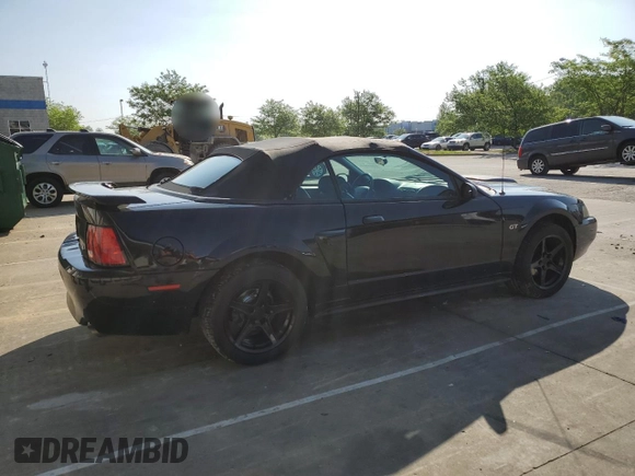 2002 Ford Mustang GT Deluxe with VIN 1FAFP45X02F201213, listed as a Copart auction lot 56493595 with 81,776 mi miles and Salvage title. Bid and sale history available at DreamBid. Image 3.