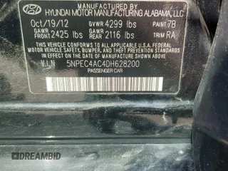 2013 Hyundai Sonata Limited with VIN 5NPEC4AC4DH628200, listed as a Copart auction lot 51311145 with 137,972 mi miles and Salvage Title. Bid and sale history available at carsss.com. Image 12.
