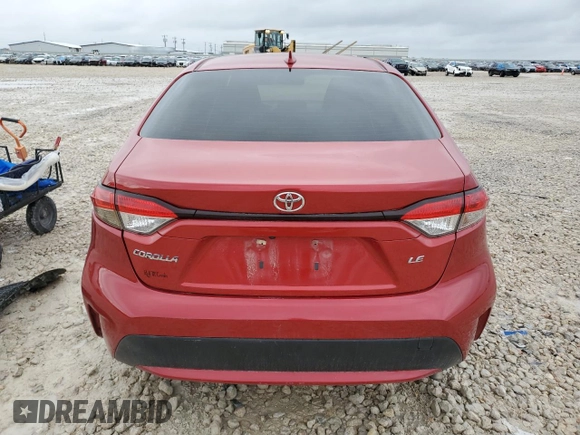 2021 Toyota Corolla LE with VIN JTDEPMAE8MJ124374, listed as a Copart auction lot 85019474 with 49,238 mi miles and Salvage Title. Bid and sale history available at DreamBid. Image 6.