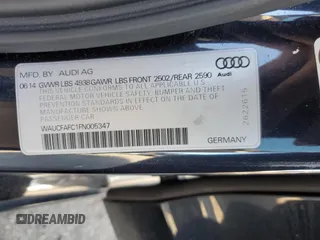2015 Audi A6 2.0T Premium with VIN WAUCFAFC1FN005347, listed as a Copart auction lot 45116854 with 102,255 mi miles. Bid and sale history available at carsss.com. Image 12.