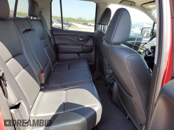 2023 Honda Ridgeline RTL-E with VIN 5FPYK3F76PB016502, listed as a Copart auction lot 54107235 with 27,516 mi miles and Salvage title. Bid and sale history available at DreamBid. Image 10.