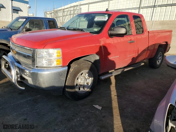 2012 Chevrolet Silverado 1500 LS with VIN 1GCRCREA1CZ243322, listed as a Copart auction lot 43333535 with 186,164 mi miles and Clean Title. Bid and sale history available at carsss.com. Image 1.