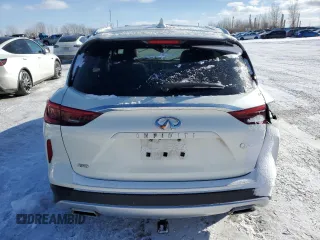 2020 Infiniti QX50 Luxe with VIN 3PCAJ5M33LF114454, listed as a Copart auction lot 42138825 with 83,663 mi miles and Non repairable. Bid and sale history available at DreamBid. Image 6.