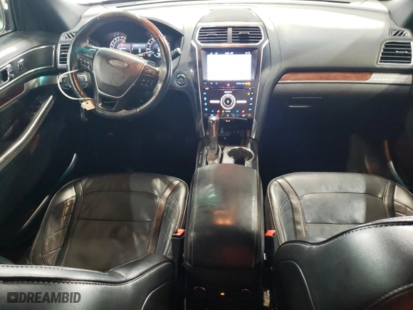 2017 Ford Explorer Platinum with VIN 1FM5K8HT8HGE23534, listed as a Copart auction lot 51412075 with 127,911 mi miles and Salvage Title. Bid and sale history available at carsss.com. Image 8.