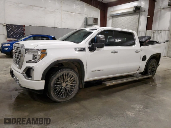 2022 GMC Sierra 1500 Limited Denali with VIN 3GTU9FEL5NG107996, listed as a Copart auction lot 81591094 with 25,969 mi miles and Salvage Title. Bid and sale history available at carsss.com. Image 1.