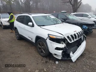 2017 Jeep Cherokee Latitude z VIN 1C4PJMCS1HW509295, wystawiony jako IAAI lot #41909890 z przebiegiem 97 947 mil mil oraz . Historia ofert i sprzedaży dostępna na DreamBid. Obrazek 1.