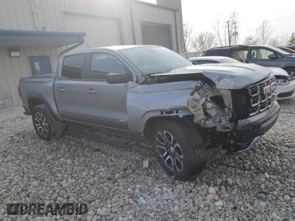 2023 GMC Canyon 4WD AT4 with VIN 1GTP6DEK7P1266831, listed as a Copart auction lot 78372204 with 0 mi miles and Salvage Title. Bid and sale history available at carsss.com. Image 4.