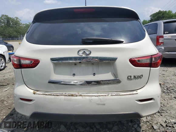 2014 Infiniti QX60 with VIN 5N1AL0MMXEC552292, listed as a Copart auction lot 57250055 with 163,174 mi miles and Salvage title. Bid and sale history available at DreamBid. Image 6.