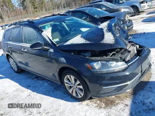 2018 Volkswagen Golf SportWagen S with VIN 3VW117AU6JM753197, listed as a IAAI auction lot 41328991 with 142,476 mi miles. Bid and sale history available at carsss.com. Image 1.