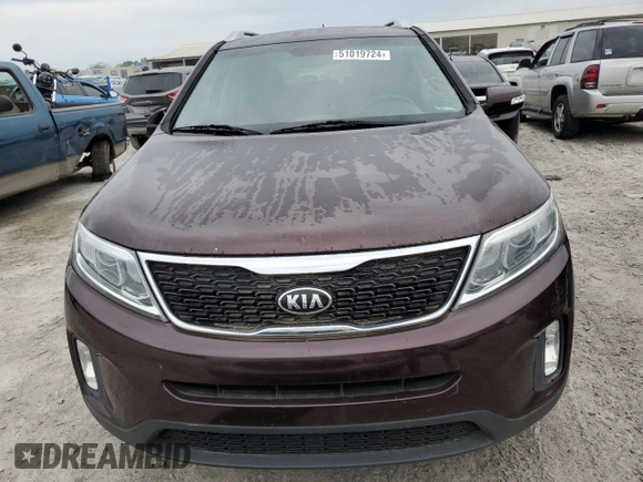 2015 Kia Sorento LX with VIN 5XYKTDA70FG653790, listed as a Copart auction lot 51019724 with 140,002 mi miles and Clean Title. Bid and sale history available at carsss.com. Image 5.