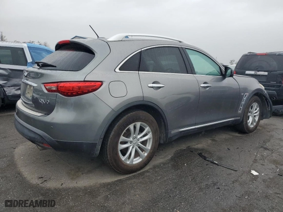 2015 Infiniti QX70 with VIN JN8CS1MU9FM381055, listed as a Copart auction lot 87222764 with NaN miles and Salvage Title. Bid and sale history available at carsss.com. Image 3.
